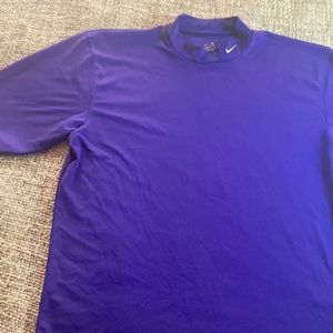 Nike Team apparel dri fit size XL purple swoosh in collar
